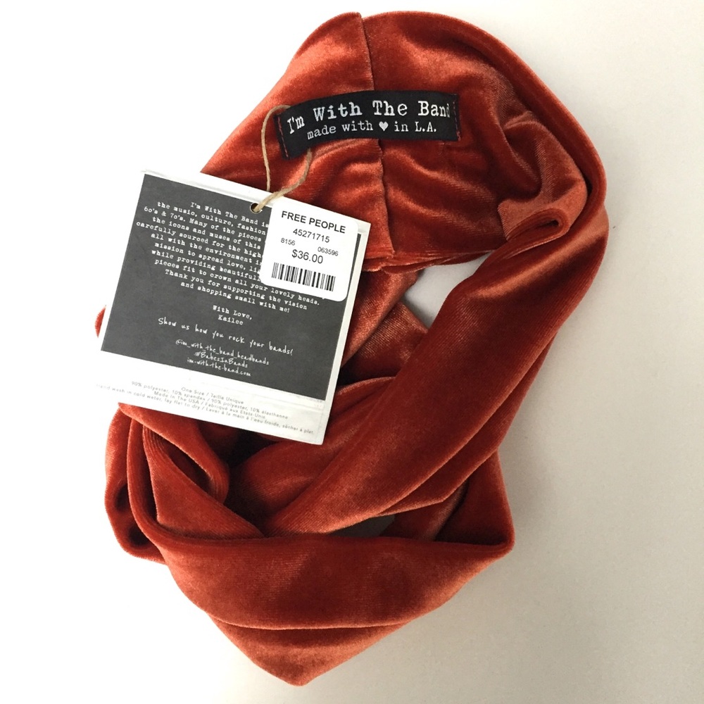 Velvet Turban From Free People Glam Retro NWT - Picture 3 of 8